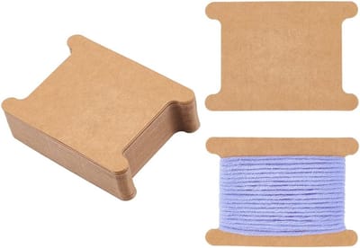 Draadhouders Karton - Spoelen Lint - Knutselen Naaien - Voorkomt Klitten - 8.9 x 6.4 cm