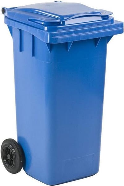 Minicontainer 120 liter blauw kliko