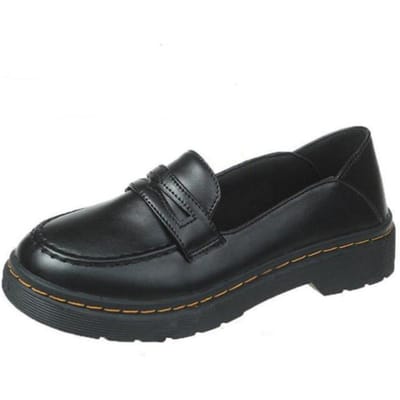 Japanse Stijl Studentenschoenen Girly Girl Lolita Jk Uniformschoenen Dames Loafer Lage Hakken Casual Schoenen 39 black