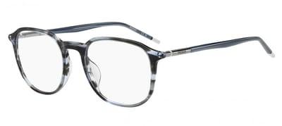 Hugo HG 1378/G Grey striped blue 52/20/145 MAN Brilmonturen