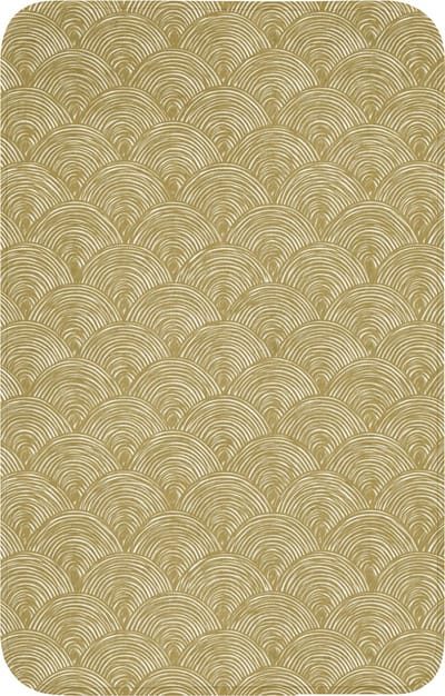 WC mat 50x80 cm - Antislip - Waaier - Geometrisch - Groen - Toiletmat - Vloermat - Douchemat - Toilet tapijt - Toiletmatten