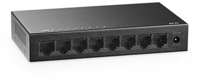 8-poorts Gigabit Unmanaged Ethernet Switch - Netwerkhub voor thuiskantoor met 8 x 100/1000 Mbps Poorten, Tafel- en Wandmontage