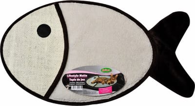 Bubimex - Speelmat voor Katten – Visvormig - Met krab- en liggedeelte