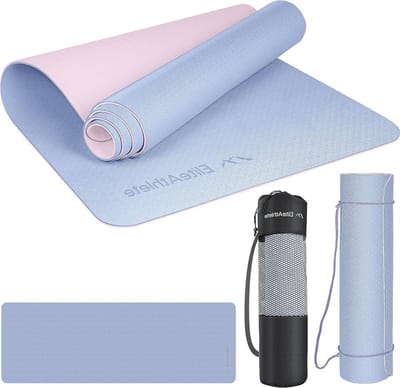 Antislip Yoga Mat - Sportmat voor Fitness en Pilates - 183 cm x 61 cm x 06 cm - Incl. Draagriem en Tas