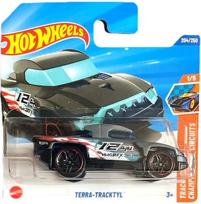 HOT WHEELS TERRA-TRACKTYL 12 SILBER 204/250 HW TRACK CHAMPS 1/5 SHORT CARD 2025