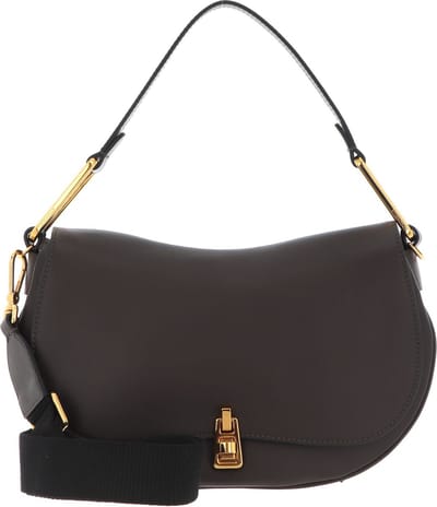 COCCINELLE Leren Schoudertas Magie Selleria Handbag Bark Donkerbruin