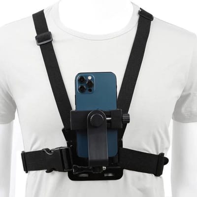Chest Strap Borstharnas - Borstband voor mobiele telefoon - Chest Strap - Borstharnas - Camera Houder - LOUZIR