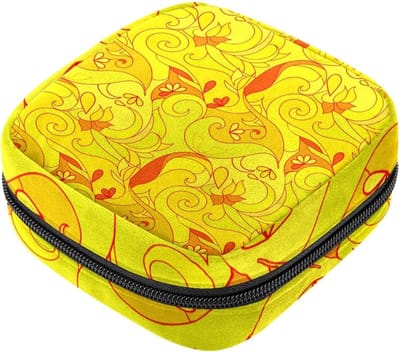 Maandverband Opbergtas - Periode Kit - Persoonlijke Organisatie - Zacht en Duurzaam - 17x17x12 cm - Meerkleurig Abstract