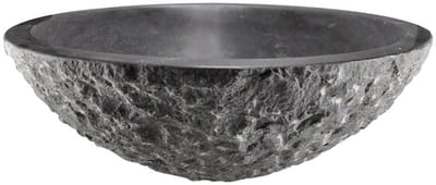 Wiesbaden Raw Waskom Rond Hamerslag 42 x 14 cm - Hardsteen Gezoet