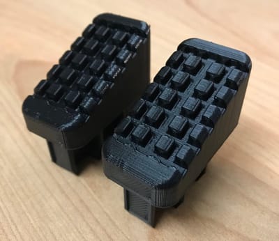 Ladder Schoenen - Huishoudelijke Ladder Onderdelen - Veiligheid Verhoging - 2 Stuks Set - 43x20mm - Zwart