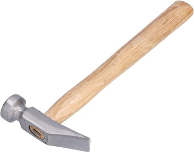 25 cm Hamer voor Schoenreparatie met Volle Stalen Kop en Houten Handvat voor Precisiewerk