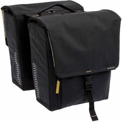 New Looxs ® Tulum Double Detachable - Dubbele Fietstas - 100% Gerecycled Polyester - Geschikt voor Elektrische Fietsen - Past op elke Bagagedrager - Afneembare Fietstas - 32 Liter - Zwart