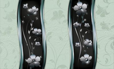 Abstract Floral Pattern Photo Wallcovering