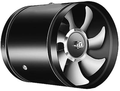 150 mm afzuigventilator - Stille kanaalventilator voor keuken, toilet, zolder en kas - 200-600 m³/uur