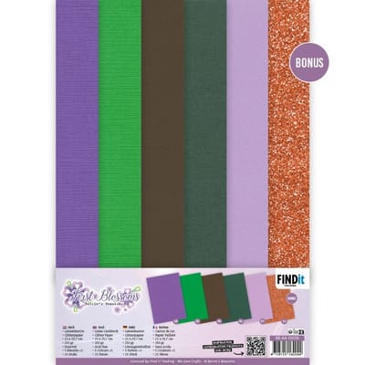 A5 Linnenkarton pakket 40 vel + 2 Bones - 240 grams - Pakket bevat 5 kleuren x 8 vel + 2 bonus - Gratis Verzonden - BB-A5-10028