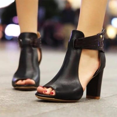 Nieuwe Dames Sandalen Hoge Hak Gladiator Gespsandalen Peep Toe Dames Zomerschoenen Zapatos Mujer Maat 34 -43 42