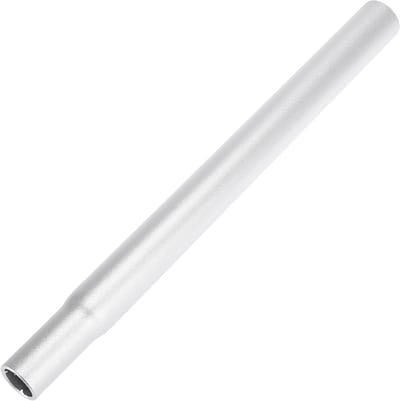 SnelShoppen - Fiets zadelpen vervanging 25.4mm x 300mm Aluminium Legering - Zilver voor Comfortabele Fietservaringen