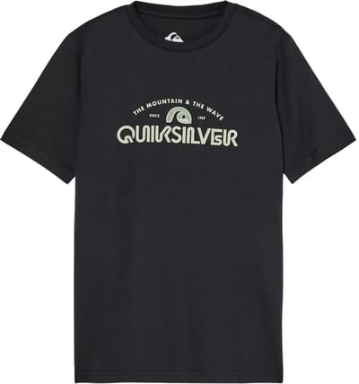 Quiksilver Evo Vista Logo T-shirt Met Korte Mouwen Zwart 12 Years Jongen