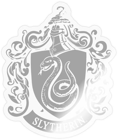 Harry Potter Zwadderich Afdelingswapen Sticker maat S (10 x 10 cm)