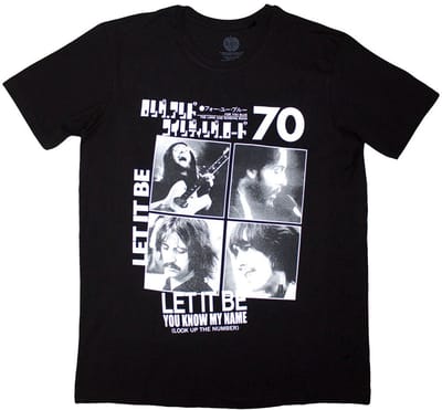 The Beatles - 1970 Heren T-shirt - S - Zwart