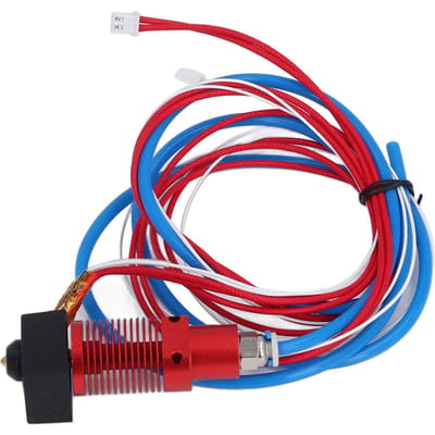 Kit Hotend d'Extrudeuse d'Imprimante 3D Alliage d'Aluminium Dissipateur Thermique Rond Remplacement Hotend d'Extrudeuse pour red