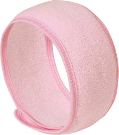 Verstelbare Spa Facial Hoofdband voor Vrouwen Roze - Zachte Badstof Haarband - Ideaal voor Gezicht Wassen, Make-Up & Haarverzorging - Handige Accessoire voor de Badkamer