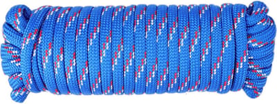 Sterk Diamantvlecht Nylon Touw 3/8 Inch - 15 Meter Blauw - UV- & Weerbestendig