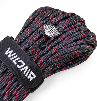 Paracord Touw - Survival Koord - Outdoor Activiteiten - 700LB Sterkte - 30 Meter - Zwart