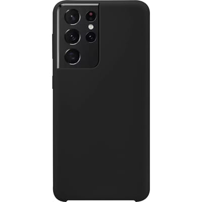 Samsung Galaxy S21 Ultra Siliconen Back Cover - Zwart
