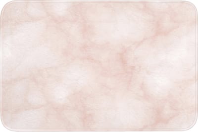 Badmat 90x60 cm - Antislip - Roze - Marmer - Crème - Badmatten voor badkamer - Badkamermat - Douchemat - Badkamer mat