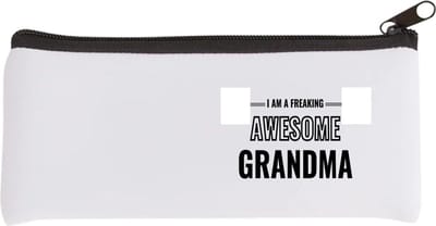 Akyol - i am a freaking awesome grandma Etui - Oma - de meest geweldigste oma - verjaardagscadeau - verjaardag - cadeau - cadeautje voor oma - oma artikelen - kado - geschenk - gift - 20 bij 9 cm