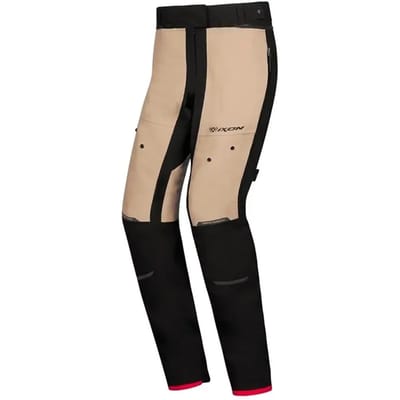 Ixon M-Skd PT Lady Sand Zwart Rood Waterdichte Dames Textiele Motorbroek - Broek