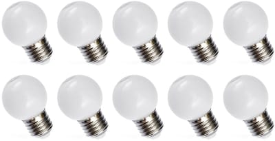 Spectrum LED Kogellamp E27 1W - 230V - 55 Lumen - 6000K Koud wit - Helder daglicht - Energiezuinig - 10 stuks