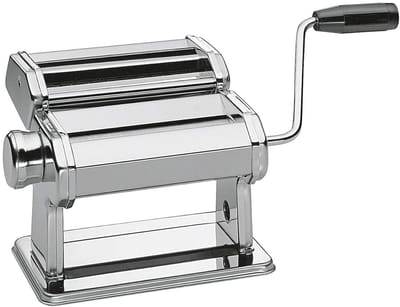 Pastamachine Handmatig - Pastamaker Keuken - Zelf Pasta Maken - Roestvrij Staal - 3 Soorten Pasta - Zilver