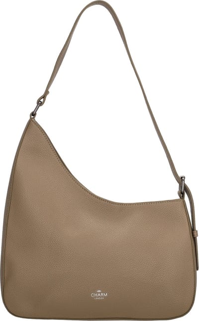 Charm London Montmartre Schoudertas -Trendy Asymmetrisch Model - Taupe