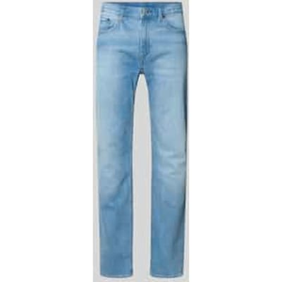 Straight fit Jeans van Katoen