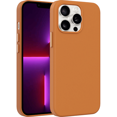 Coverzs luxe leren MagSafe case geschikt voor iPhone 13 Pro Max (bruin) - MagSafe, luxe leren, premium bescherming