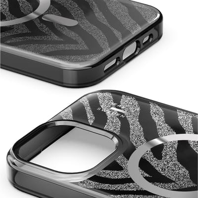 iDeal of Sweden Clear Case Limited geschikt voor MagSafe geschikt voor iPhone 17e / 16e / 15 / 14 / 13 - Zebra Mystique