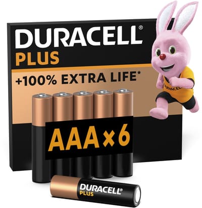 Duracell Plus AAA - alkaline batterijen - 1,5V, LR03 - 6 stuks