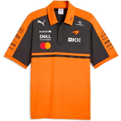 Puma Mclaren Replica Korte Mouw Poloshirt Oranje XL Man