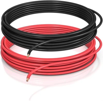 Automobiel Kabel - Voertuigkabel Stroomkabel - Bedrading Auto - Gereduceerde Isolatiewanddikte - 20m Ring Rood Zwart - Rood Zwart