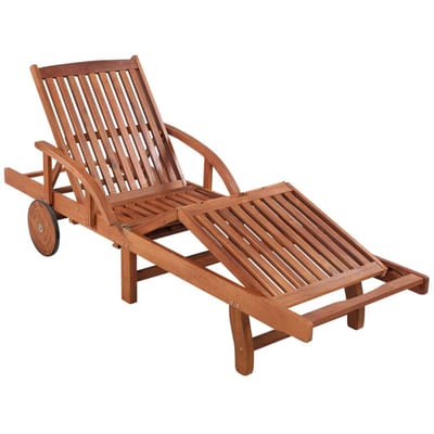 vidaXL - Ligbed - met - tafel - massief - acaciahout