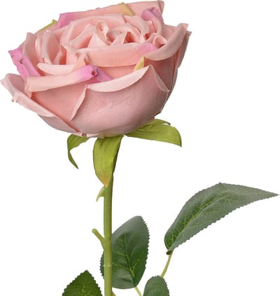 Clayre & Eef Kunstbloem Roos 61 cm Roze Kunststof