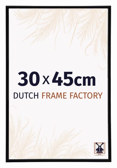 Fotolijst 30x45 cm - Kunststof - Zwart Hoogglans - Angers