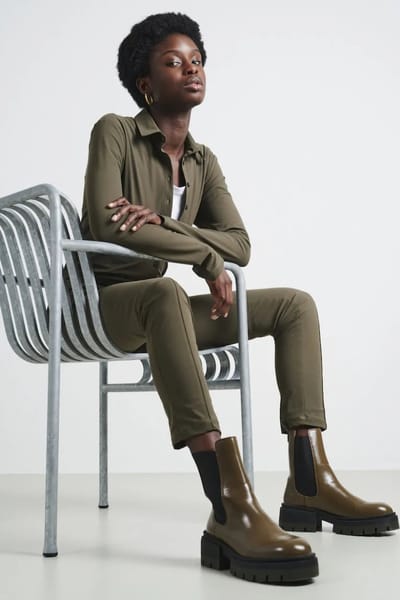 Blouse Betty Easy Wear Technical Jersey | Army - Army / S