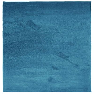 vidaXL - Vloerkleed - OVIEDO - laagpolig - 240x240 - cm - turquoise