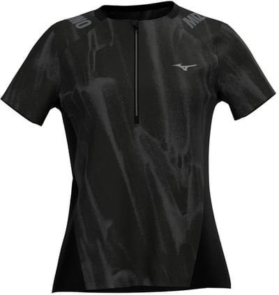 Mizuno Trail Graphic T-shirt Met Korte Mouwen Zwart XS Vrouw