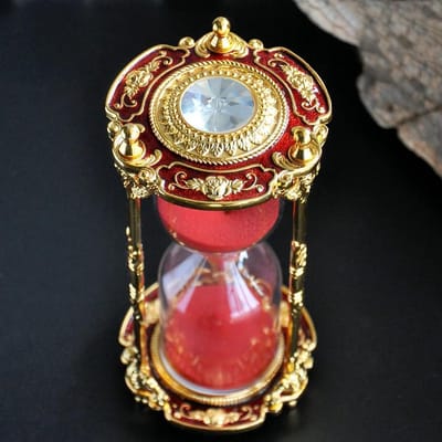 Zandloper Timer - Glazen Zandloper - Koken en Spelletjes - Decoratief Tijdsmiddel - 15 Minuten - Kleurrijk