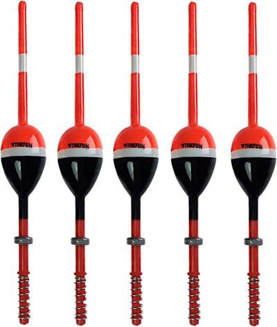 Visdobbers Balsa Hout - 5 stuks Slip Bobbers voor Crappie Panfish Snoekbaarzen