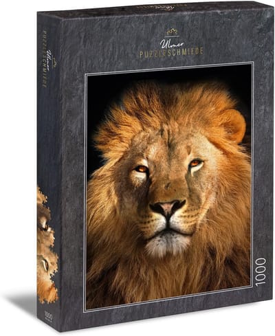 Legpuzzel Koning - Dierenpuzzel Leeuw - Ontspanning Thuis - Fotografische Kwaliteit - 68 x 48 cm